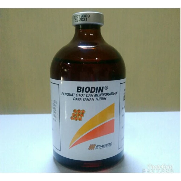 MUSCLE STRENGTHENING MEDICINE AND IMMUNITY IN ANIMAL BIODIN 100 ML