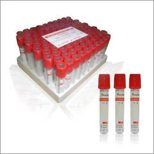VACULAB VACUTAINER BLOOD TUBE GLASS PLAIN 3 ML-100 PCS