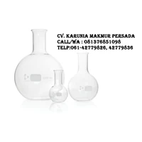  Flat bottom flasks DURAN narrow neck - Instrument Laboratorium - Alat Laboratorium Umum