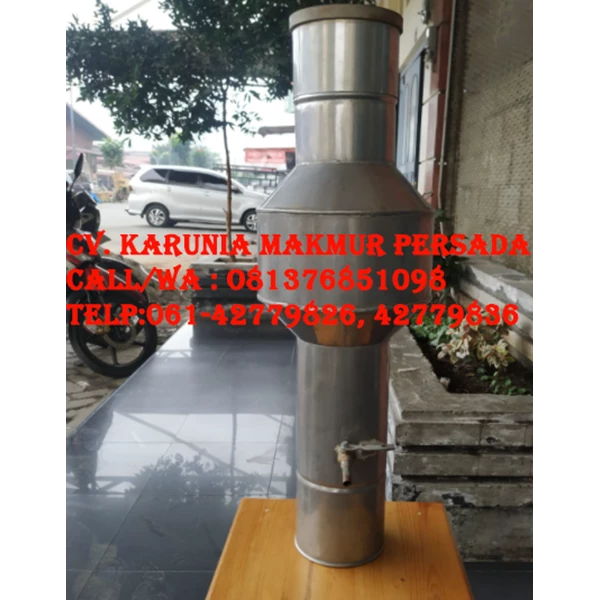 Rain Gauge Ombrometer Stainless Steel - Alat Ukur Curah Hujan