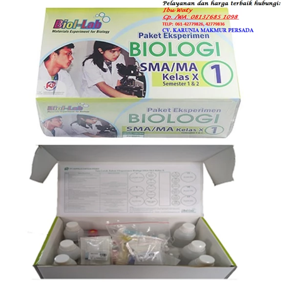 BIOLOGY EXPERIMENT PACKAGE FOR SMA KLS X