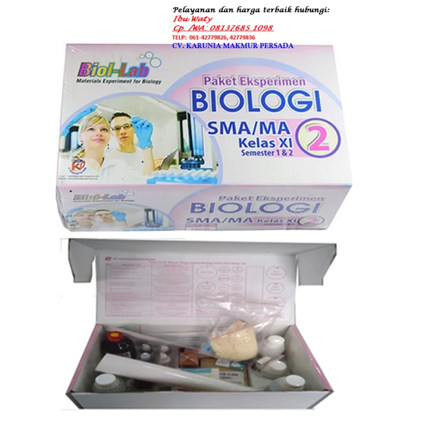 BIOLOGY EXPERIMENT PACKAGE FOR SMA/MA Class XI