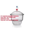 Duran Vacuum Desiccator MOBILEX PTFE stopcock With Porcelain Plate OD30v- Alat Laboratorium Umum 1