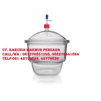 Duran Vacuum Desiccator type MOBILEX with porcelain plate OD 25 cm Alat Laboratorium Umum