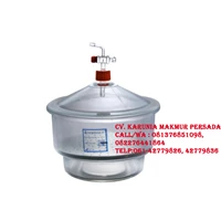 Normax 49 060 191 Desiccator with Stopcock with Porcelain Plate 150mm - Alat Laboratorium Umum