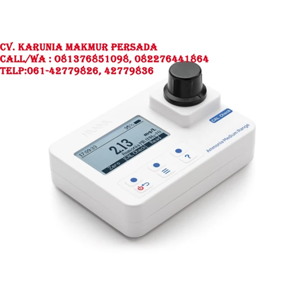 Hanna HI97715 Ammonia Medium-Range Portable Photometer with CAL Check