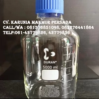 Duran Laboratory Bottle Clear 5L / Botol Schott Duran 5000ml - Alat Laboratorium Umum