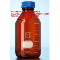 Duran Laboratory Bottle Amber Borosilicate Glass with Screw 1000 ml - Alat Laboratorium Umum