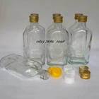 Glass Flat Bottle 250 Ml Capacity 2