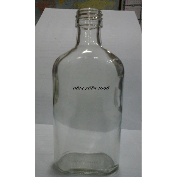 Glass Flat Bottle 250 Ml Capacity