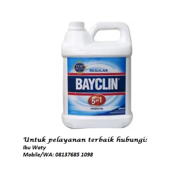 Baycline Bleach 1 Liter Package Kemasan