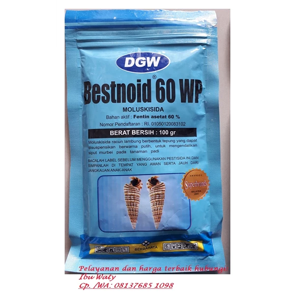 Bestnoid Snail Poison 60 WP Packaging 100gr