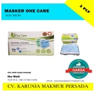 Masker Pernapasan Onecare 3 ply isi 50 pcs (Non-Medis) 1